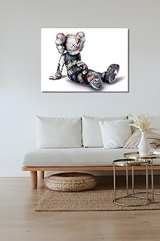 Amazon.co.jp: カウズ ポスター アートパネル KAWS 絵画 セサミ